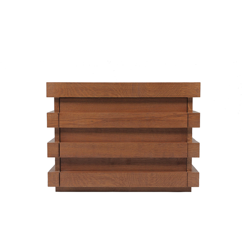 RJT-0955 Classic Solid Wood Night Stand With 2 Drawers