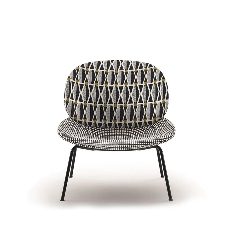RJH-8550 Modern Geometric Patterns Fabric Upholstered Dining Chair