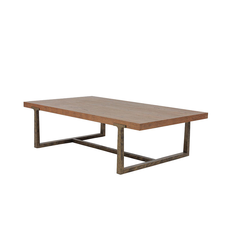 RCT-6029 Modern Rustic hammered metal Coffee Table 