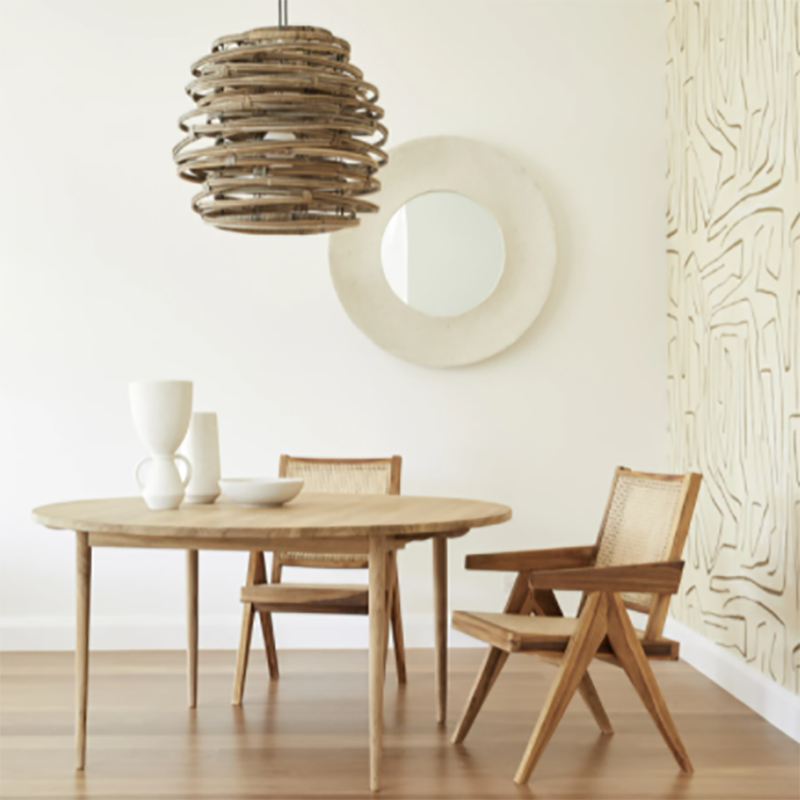 RDC-9127 Modern Timber Net Dining Chair Long Lasting Durability