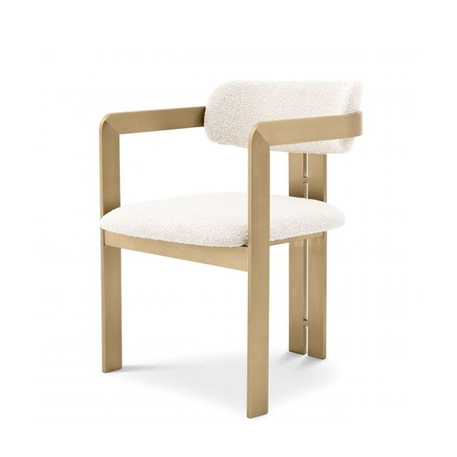 RDC-1093 Gold Stainless steel Simple Modern Dining chair with Unique Backrest