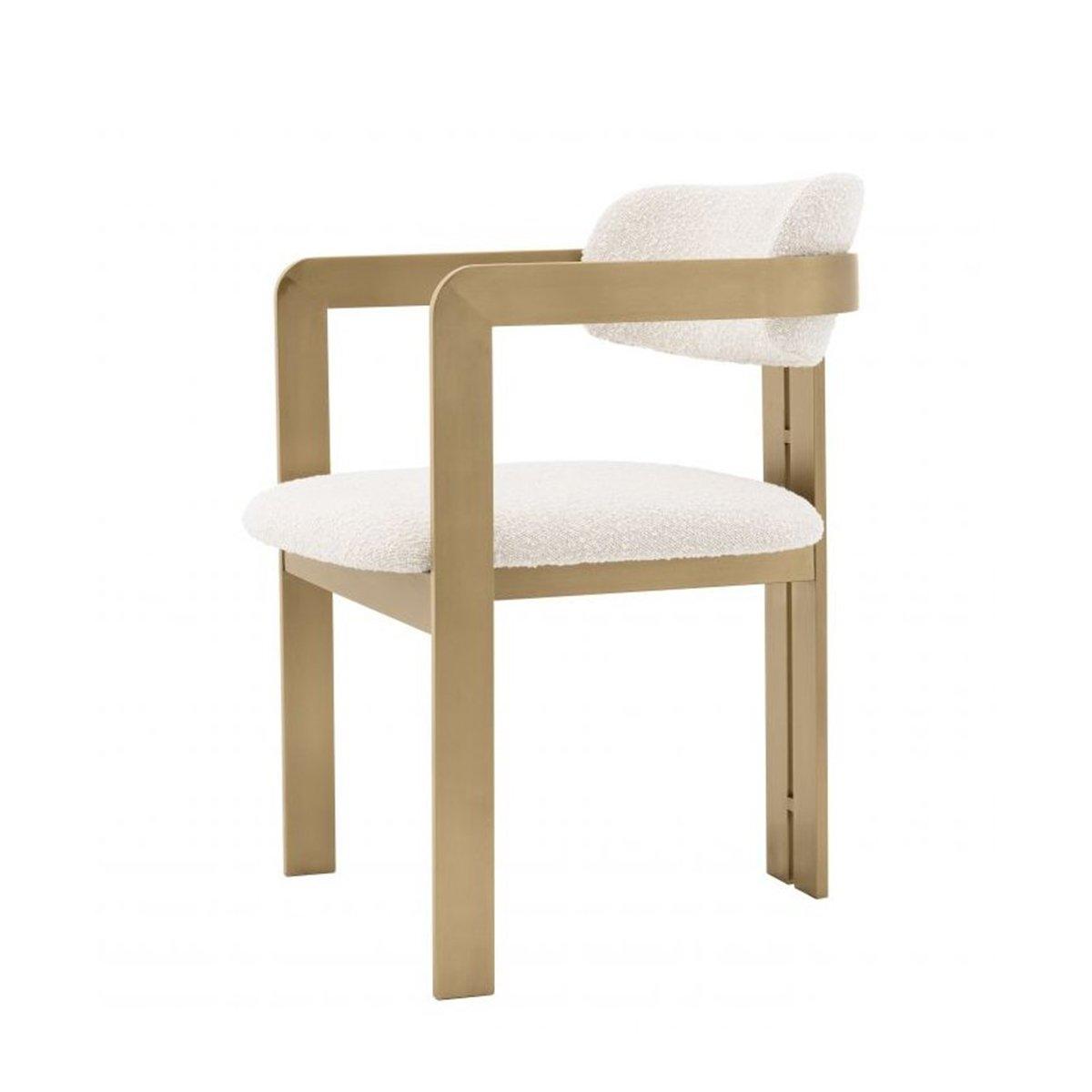 RDC-1093 Gold Stainless steel Simple Modern Dining chair with Unique Backrest