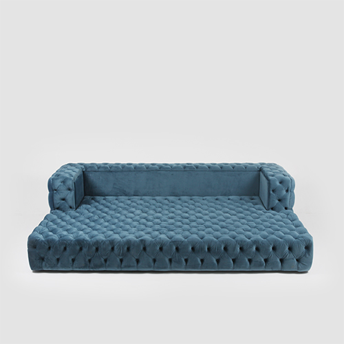 RSF-1016 Velvet Fabric Upholstered Fat Bastard Sofa/ Day Bed