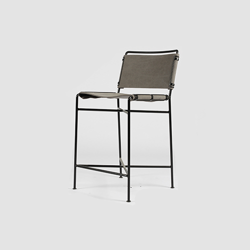 RBS-1020 Black Carter Metal Frame Bar & Counter Stool