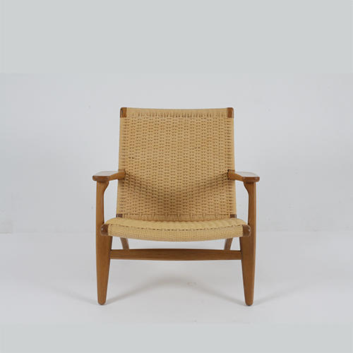 RJC-1431 Designer Rattan Chair Simple Balcony Solid Wood Leisure Chair Household Nordic Single Sofa Chair Backrest Chair