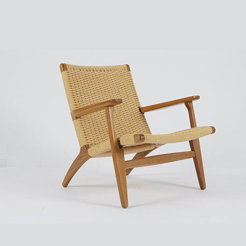 RJC-1431 Designer Rattan Chair Simple Balcony Solid Wood Leisure Chair Household Nordic Single Sofa Chair Backrest Chair