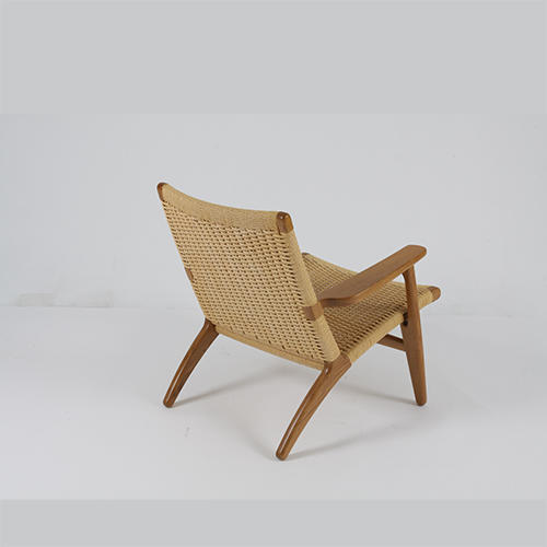 RJC-1431 Designer Rattan Chair Simple Balcony Solid Wood Leisure Chair Household Nordic Single Sofa Chair Backrest Chair