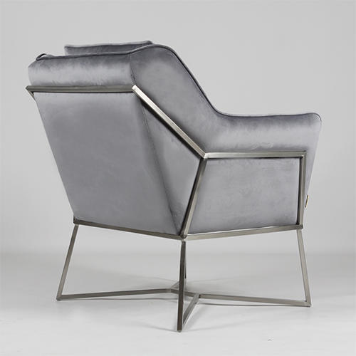 RJC-1227 New Design occasional chair with stainless steel 