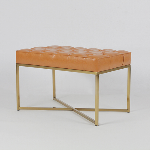 ROT-1411 CONTEMPORARY RECTANGULAR METAL COCKTAIL OTTOMAN