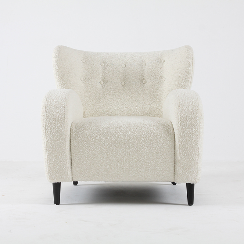 RJC-1203 Comfortable and cute Nordic simple fabric single sofa chair small apartment living room bedroom creative lazy sofa