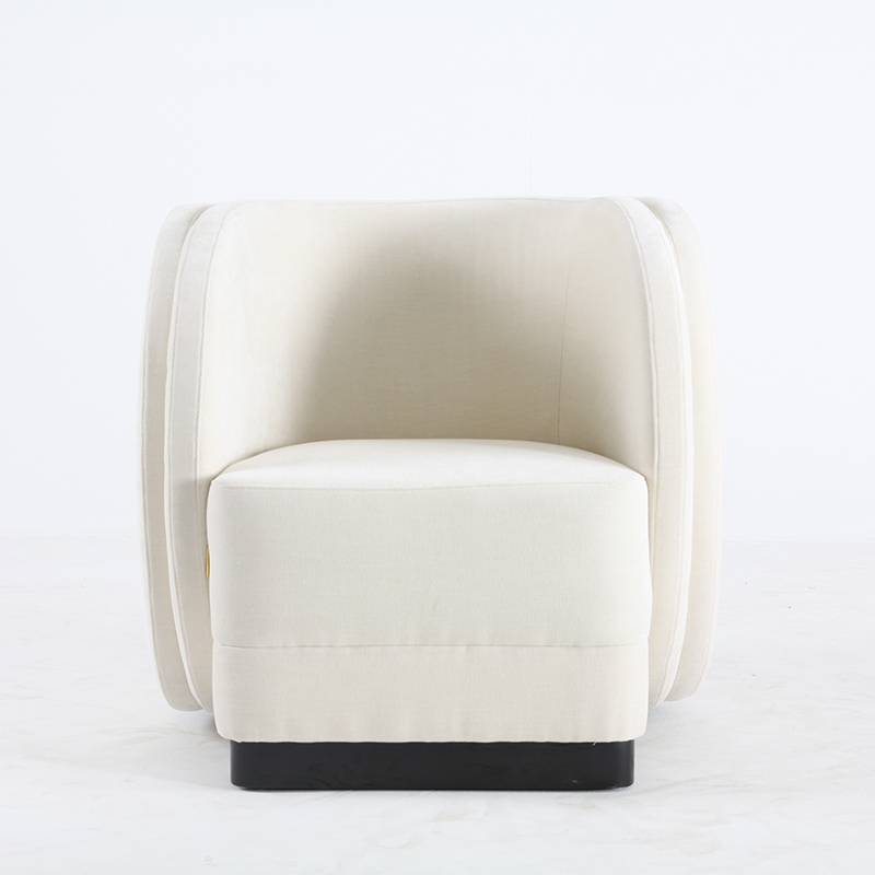 RJC-1206 Luxury Modern Indoor Living Room Furniture Solid Wood Single Leisure Chair