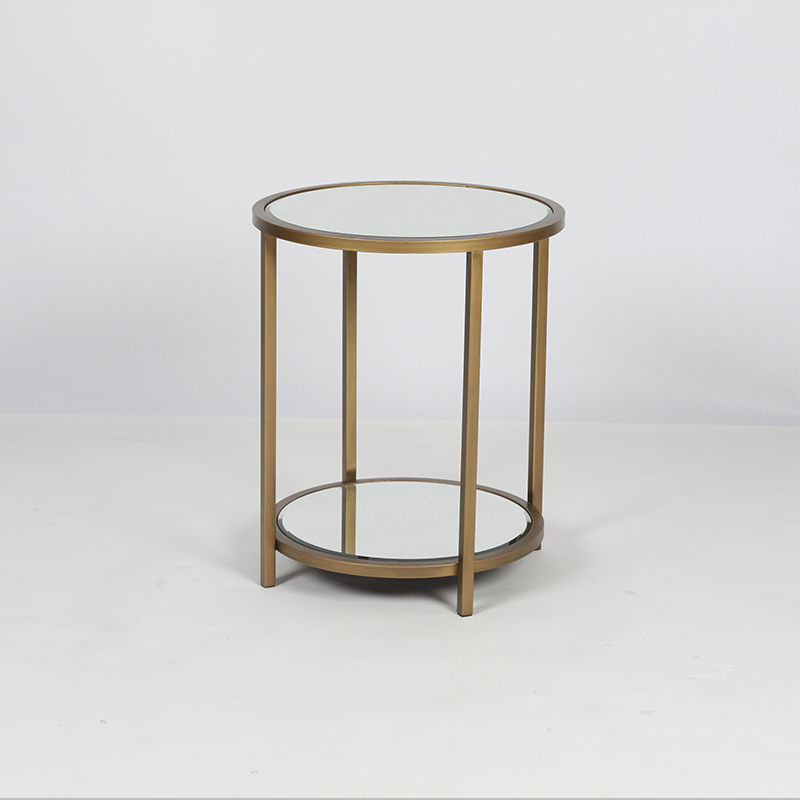 RCT-1207 Golden Color Frame Glass Top Table Coffee Table Luxury Furniture Living Room Home Decoration