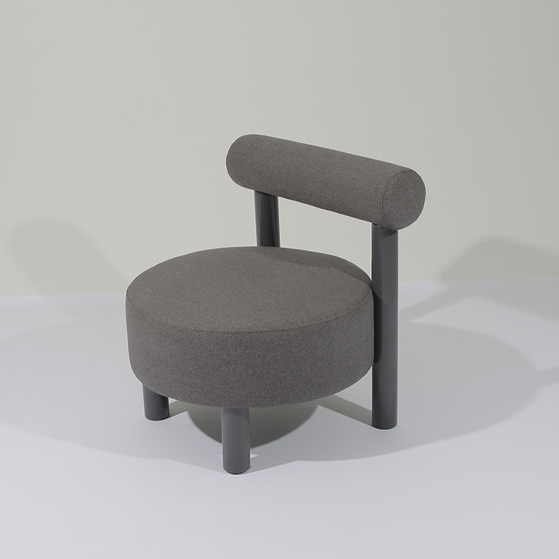 RJC-1292 Neat Line Design Anti Black Stainless Steel Base Leisure Chair High End Boucle Fabric 