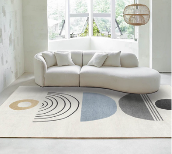 Soft Round Modern Couch Simple Sofa Minimalist Special Shaped Cashmere White Sofa Designs